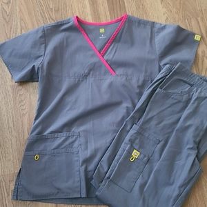 Grey color scrubs
